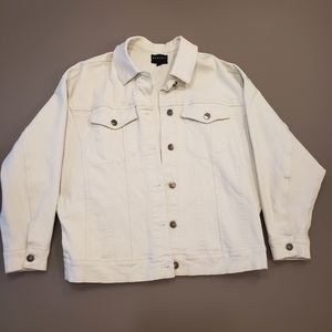 Womance light green XS oversized jeans jacket